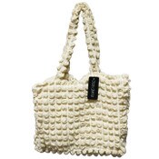 Wholesale - BROWN QUILTED CARRY ALLl HANDBAG W/TOP ZIPPER C/P 12
